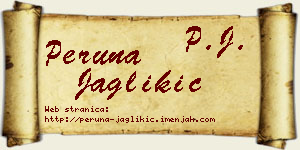 Peruna Jaglikić vizit kartica